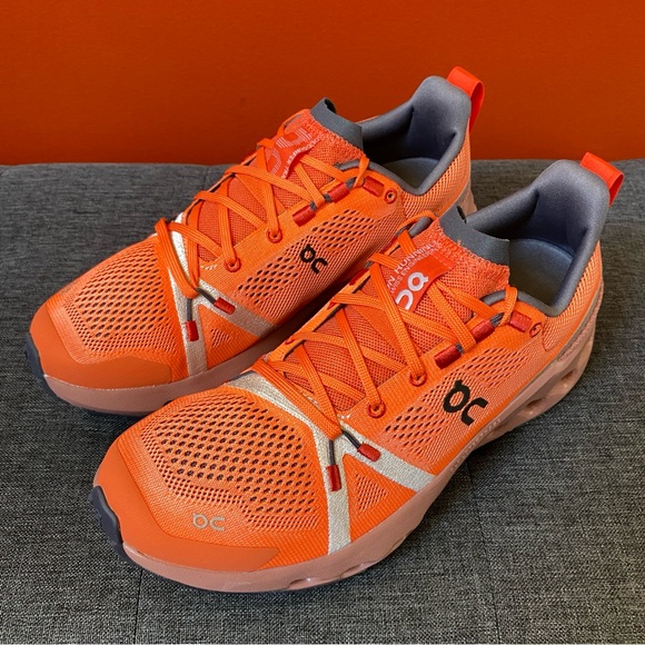 On Cloud Women's Cloudsurfer Trail Flame/Dustrose Sneakers Size 9.0 NEW - Picture 15 of 16